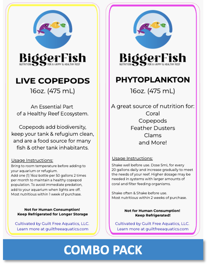 BiggerFish Live Copepods + Phytoplankton Combo Pack