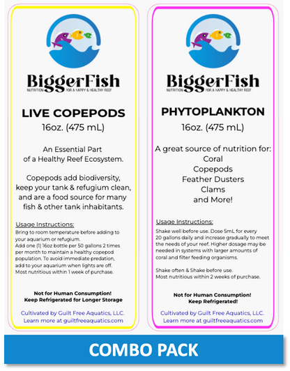 BiggerFish Live Copepods + Phytoplankton Combo Pack